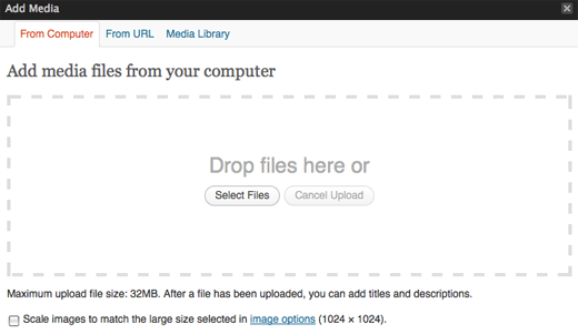 new uploader in wordpress 3.3