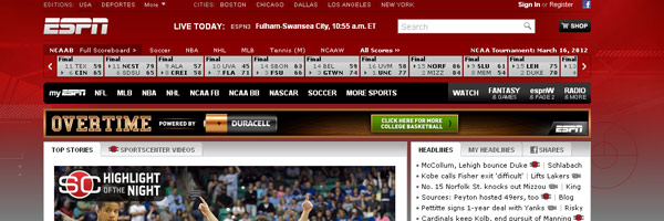 SPORT2 espn redesign