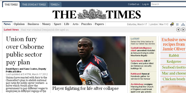 the times web design