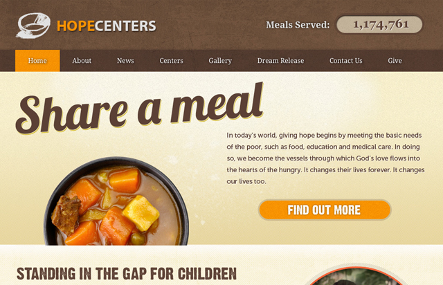 best charity website designs