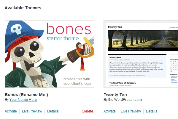 bones wordpress theme tutorial