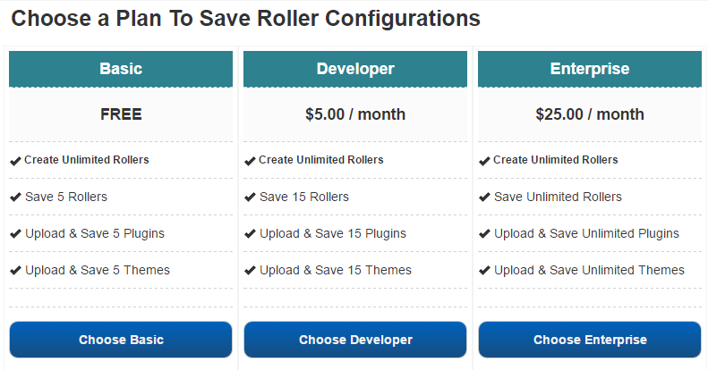 WProller - Pricing