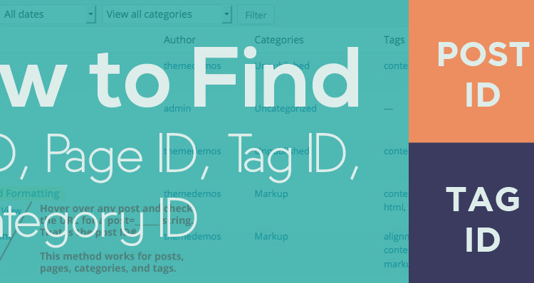 How to Find Post ID Category ID