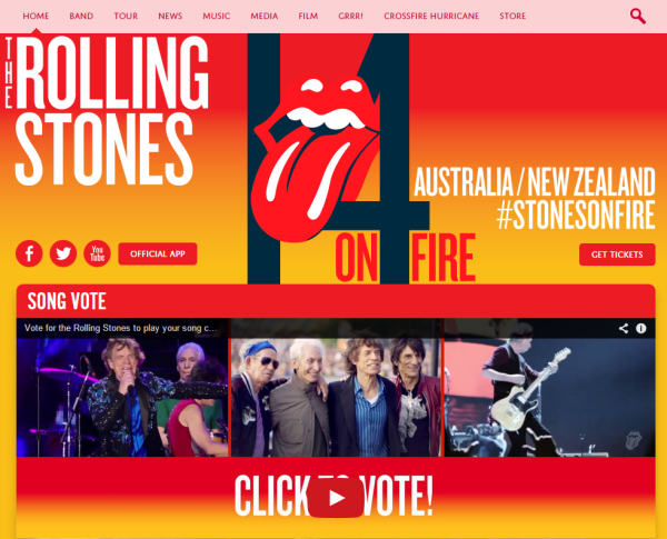 The Rolling Stones Blog - 10 Surprising Companies that Run WordPress Sites