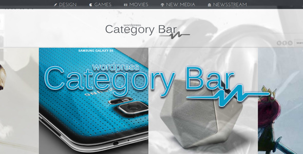 Category Bar - wordpress navigation menu plugin