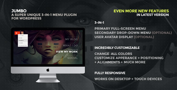 Jumbo - wordpress navigation menu plugin