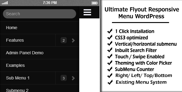 Ultimate Flyout - wordpress navigation menu plugin