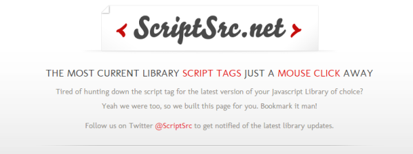 scriptsrc - top websites for developers