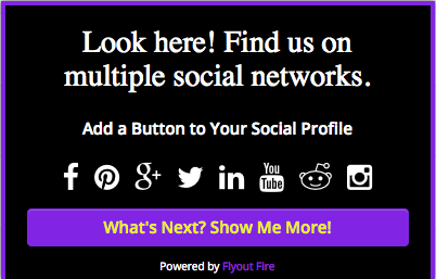 Draw visitors to your social networks and increase your followers!